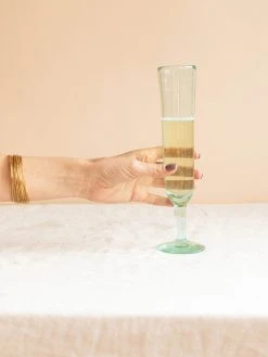 Magda Made Best Sellers Recycled Glass Champagne Flutes