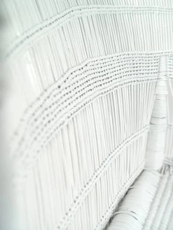 Mbare Malawi Cane Loveseat - White 9 Mbare Malawi Cane Loveseat - White