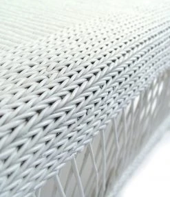 Mbare Malawi Cane Loveseat - White 8 Mbare Malawi Cane Loveseat - White