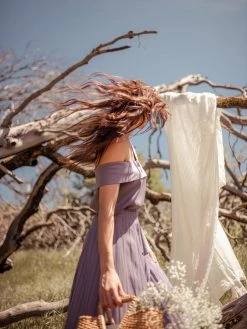 Valani Malina Tencel Top - Purple Sage Clothing