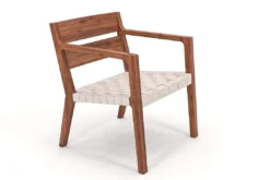 Masaya & Co. Handcrafted Managua Leather Arm Chair