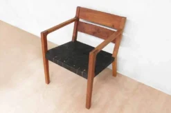 Masaya & Co. Handcrafted Managua Leather Arm Chair