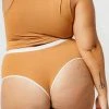 Mary Young High Waist Bamboo Thong - Caramel Underwear + Bras 1 Mary Young High Waist Bamboo Thong - Caramel Underwear + Bras