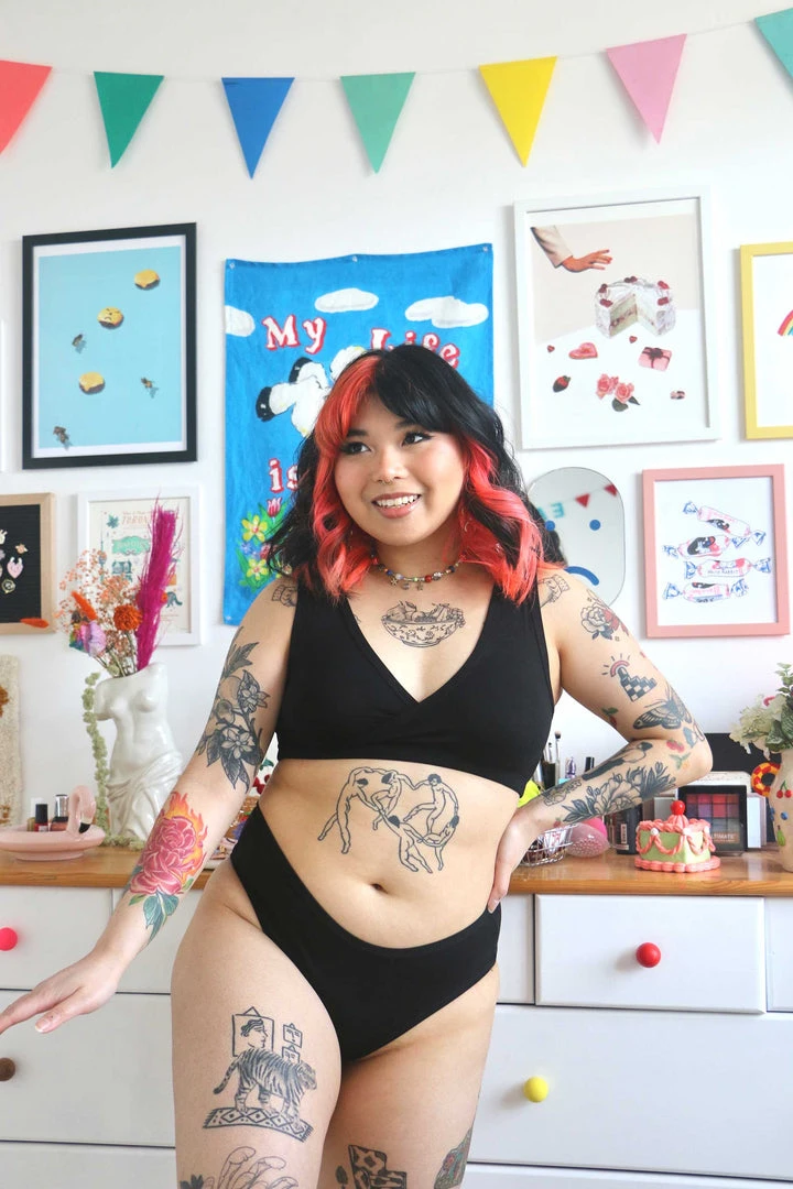 Mary Young Underwear + Bras Sora Bamboo Bra - Black 5 Mary Young Underwear + Bras Sora Bamboo Bra - Black