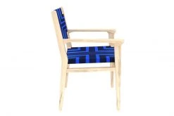 Masaya & Co. Chontales Arm Chair - Midnight Blue Pattern