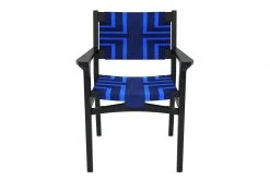 Masaya & Co. Chontales Arm Chair - Midnight Blue Pattern