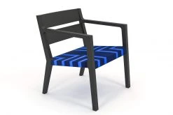 Masaya & Co. Managua Arm Chair - Midnight Blue Pattern Furniture
