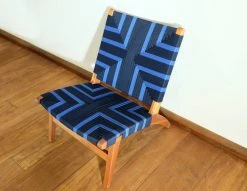 Masaya & Co. Furniture Masaya Manila Lounge Chair - Midnight Blue
