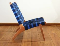 Masaya & Co. Furniture Masaya Manila Lounge Chair - Midnight Blue