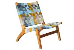 Masaya & Co. Furniture Masaya Manila Lounge Chair - Prisma Pattern