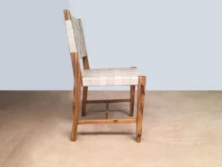 Masaya & Co. Handcrafted Monimbo Leather Dining Chair