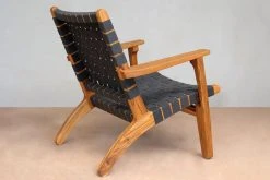 Masaya & Co. Outdoor Arm Chair - Charcoal Sunbrella