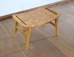 Masaya & Co. Masaya Leather Ottoman Best Sellers