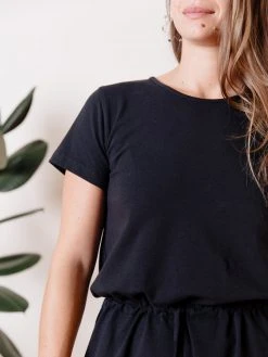 Mata Traders Abby Black Drawstring Dress