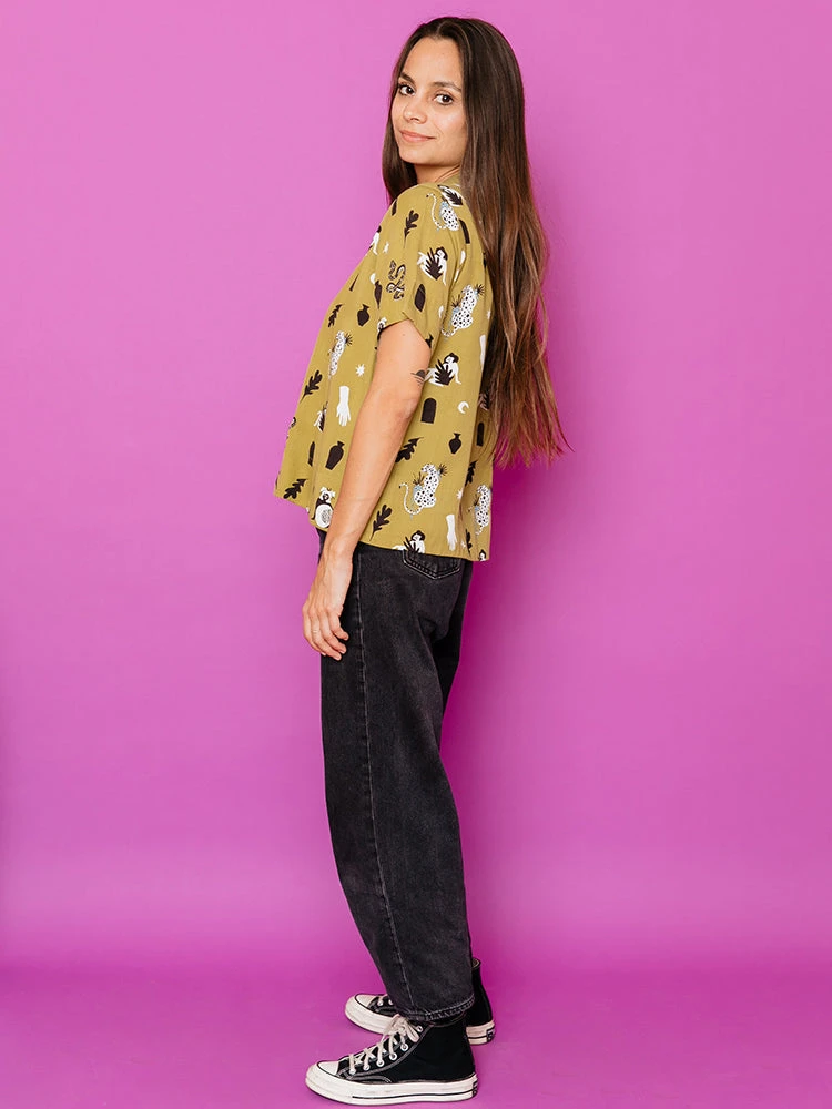 Mata Traders Clothing Olive Curios Camp Shirt 4 Mata Traders Clothing Olive Curios Camp Shirt