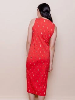 Mata Traders Julia Red Swimmers Shift Dress Clothing