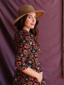 Mata Traders Mumbai Mauve Tile Maxi Dress Clothing