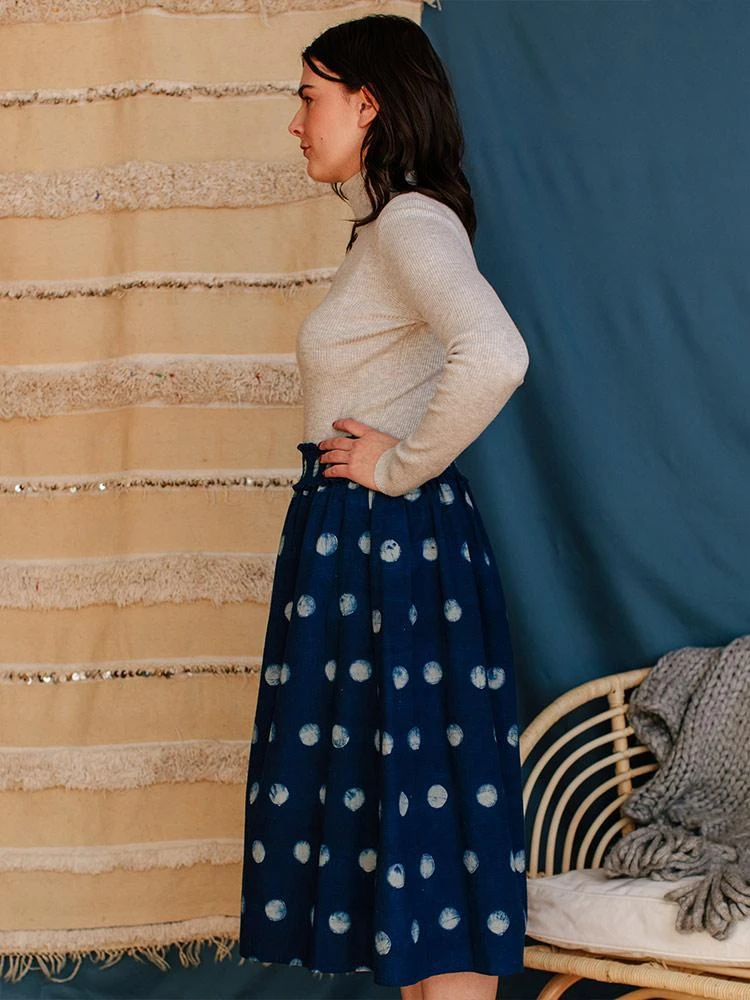 Mata Traders Shimla Full Moon Smocked Skirt Fair Trade 6 Mata Traders Shimla Full Moon Smocked Skirt Fair Trade