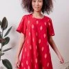Mata Traders Winnie Cherry Ikat Dress Clothing