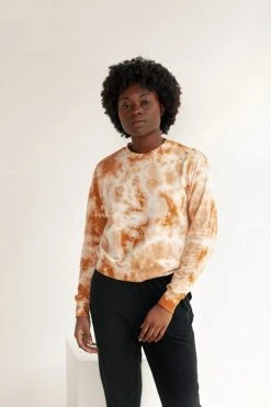North Of West Sale Max Tie Dye Sweatshirt - Amber