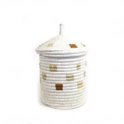 Mbare Ikiba Small Basket - Copper Squares