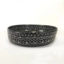 Mbare Large Black Mud Cloth Bowl Home Goods