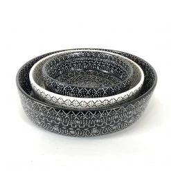 Mbare Large Black Mud Cloth Bowl Home Goods 7 Mbare Large Black Mud Cloth Bowl Home Goods