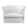 Mbare Malawi Cane Loveseat - White