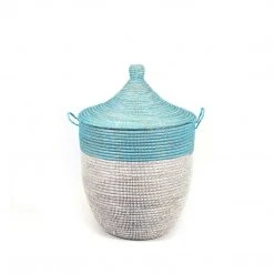 Mbare Medium Two-Tone Hamper Basket