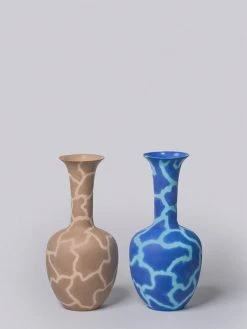 Middle Kingdom Memphis Morning Glory Porcelain Vase 11 Middle Kingdom Memphis Morning Glory Porcelain Vase