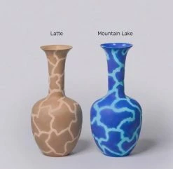 Middle Kingdom Memphis Morning Glory Porcelain Vase 15 Middle Kingdom Memphis Morning Glory Porcelain Vase