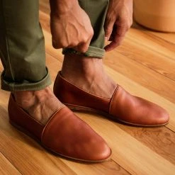 Nisolo Men's Alejandro Slip On - Brandy