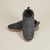 Kyrgies Men's Wool Tengries Slippers - Charcoal