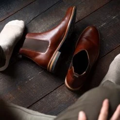 Nisolo Men's All-Weather Chelsea Boot - Brandy