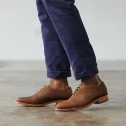 Nisolo Men's Calano Oxford - Oak Sale