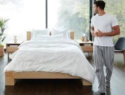 Coyuchi Men's Cloud Brushed Flannel Pajama Pant