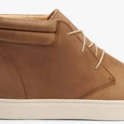 Nisolo Men's Cortez Mid Top Sneaker - Tobacco