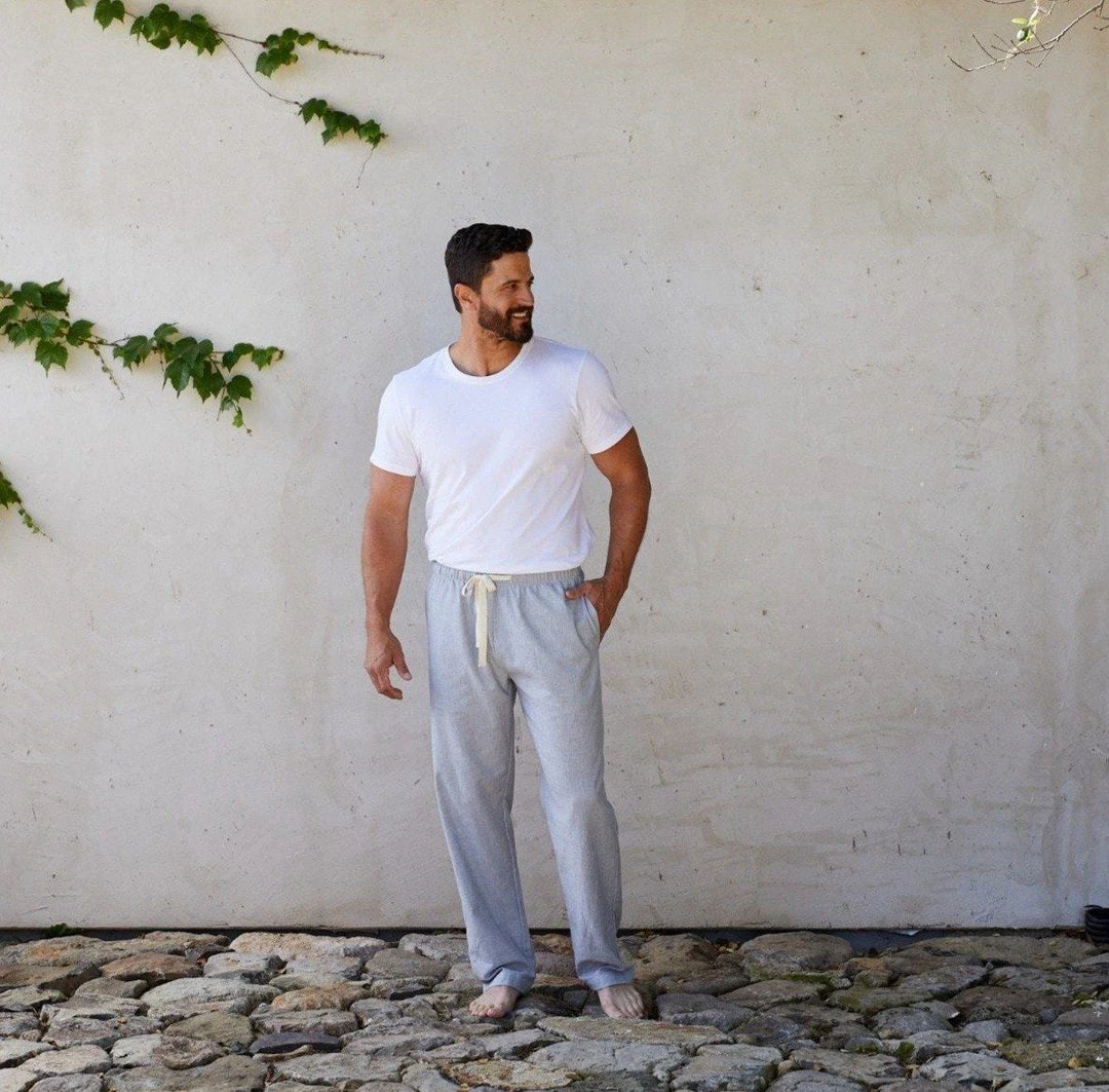 Coyuchi Men's Crinkled Pajama Pants 3 Coyuchi Men's Crinkled Pajama Pants