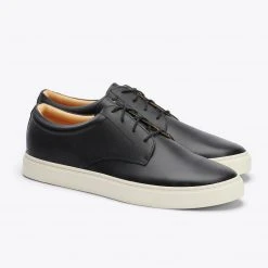 Nisolo Men's Diego Low Top Sneaker - Black