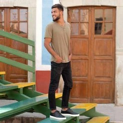 Nisolo Men's Diego Low Top Sneaker - Black