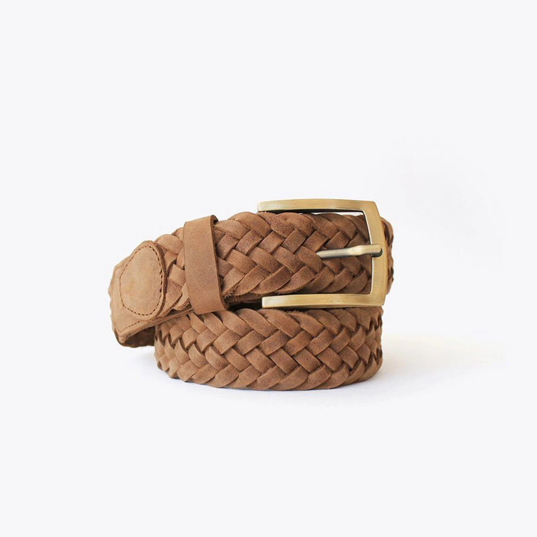Nisolo Men's Teyo Woven Belt - Tobacco Accessories 3 Nisolo Men's Teyo Woven Belt - Tobacco Accessories