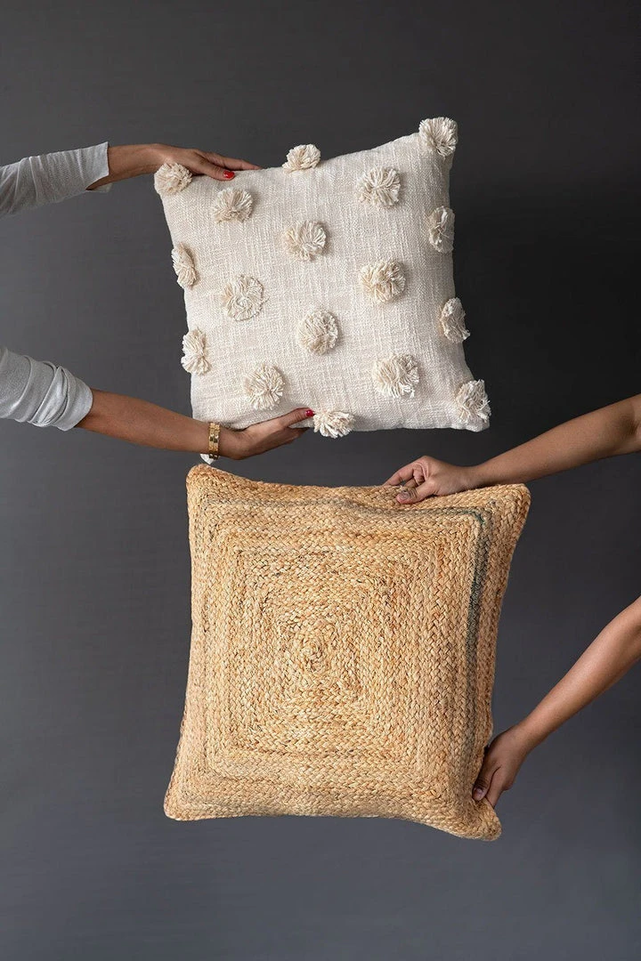 Casa Amarosa BIPOC Owned Mia Pom Pom Throw Pillow Cover 4 Casa Amarosa BIPOC Owned Mia Pom Pom Throw Pillow Cover