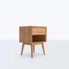 Masaya & Co. Mid Century One Drawer Side Table / Nightstand Furniture