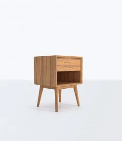 Masaya & Co. Mid Century One Drawer Side Table / Nightstand Furniture