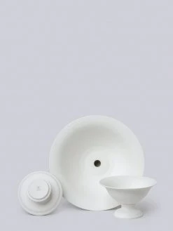 Middle Kingdom Best Sellers Footed Porcelain Vase - Bisque