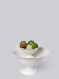 Middle Kingdom Best Sellers Footed Porcelain Vase - Bisque