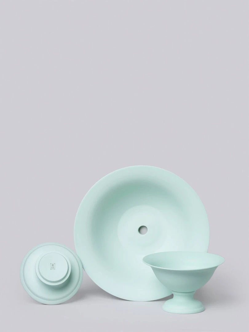 Middle Kingdom Planters + Vases Footed Porcelain Vase - Mint 5 Middle Kingdom Planters + Vases Footed Porcelain Vase - Mint