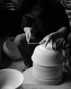 Middle Kingdom Best Sellers Footed Porcelain Vase - Bisque