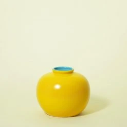 Middle Kingdom Home Goods Glossy Jade Ring Porcelain Vase