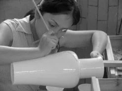 Middle Kingdom Glossy Mini Porcelain Vase 9 BIPOC Owned